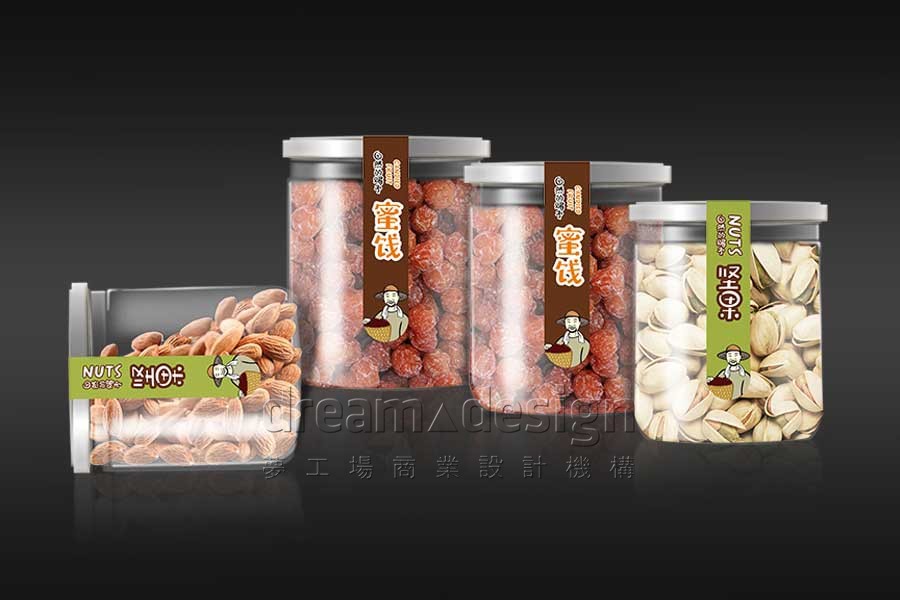 大地農(nóng)倉(cāng)堅(jiān)果產(chǎn)品包裝設(shè)計(jì)效果圖