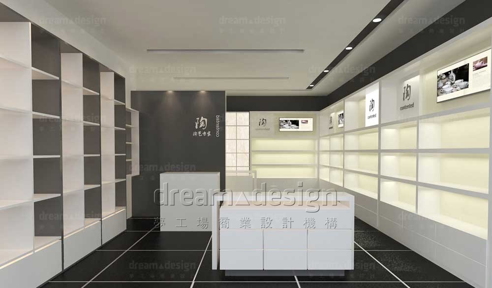 陶藝專(zhuān)家店面設(shè)計(jì)效果圖1