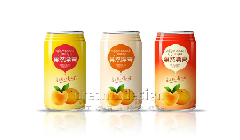 菓然漂亮易拉罐包裝設(shè)計(jì)圖1