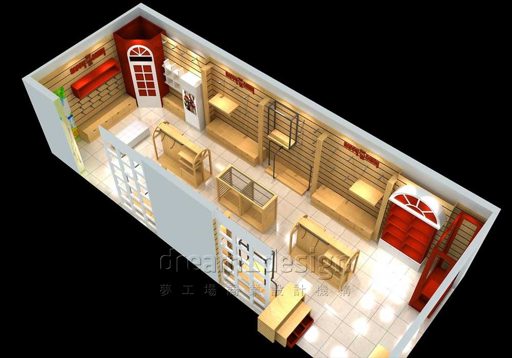 杰米熊店面設(shè)計效果圖1