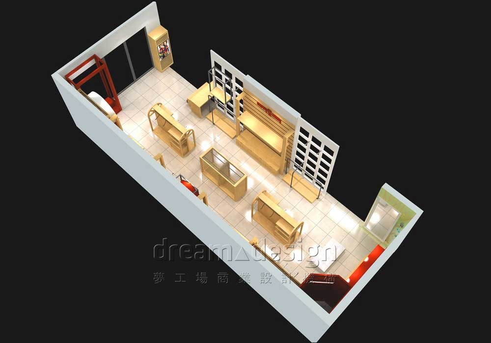 杰米熊店面設(shè)計效果圖2