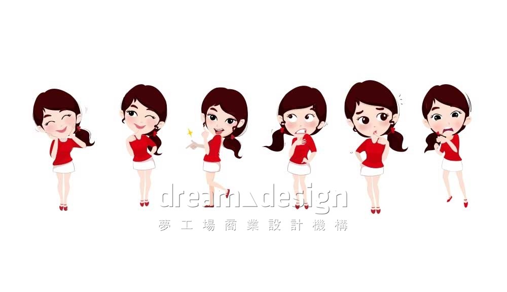 辣妹子卡通形象1